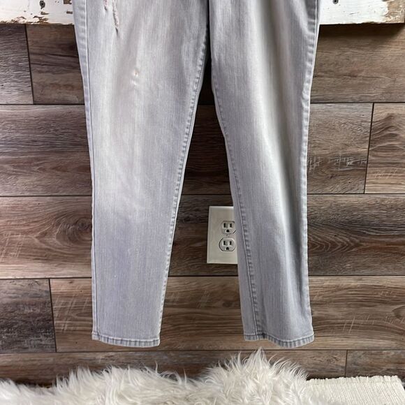 Mossimo Supply Co Ladies Crop Pantacourt Cotton Jeans, Size 13, Faded Gray - Picture 3 of 10